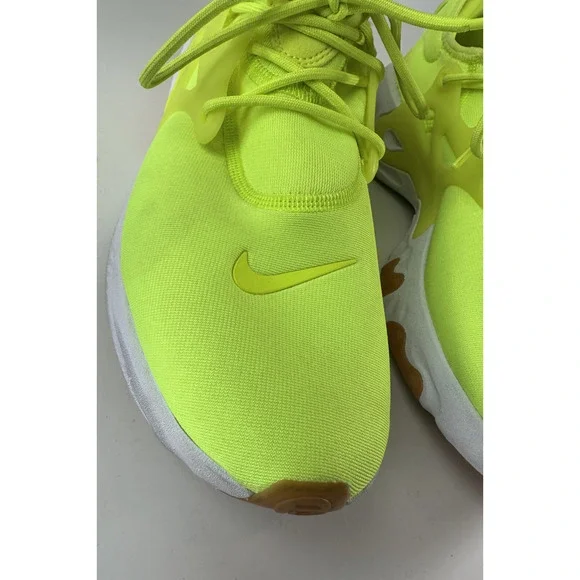 Nike Running Shoes Men's Size 11 React Presto AV2605-702 Neon Yellow Volt White - Picture 3 of 16